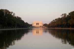 Lincoln Memorial reflection on pond